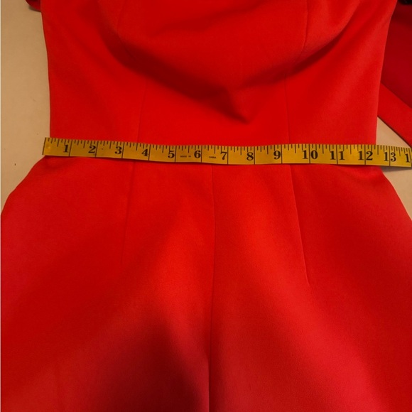 C/MEO Collective Orange Off-Shoulder Romper. #159 - Picture 14 of 16